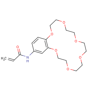 CAS No:68865-32-7 N-(2,5,8,11,14,17-hexaoxabicyclo[16.4.0]docosa-1(18),19,<br />21-trien-20-yl)prop-2-enamide