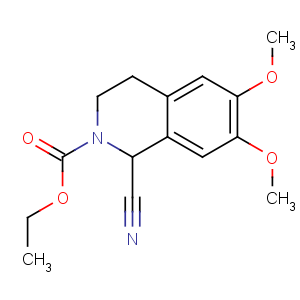 CAS No:68881-59-4 ethyl 1-cyano-6,7-dimethoxy-3,4-dihydro-1H-isoquinoline-2-carboxylate