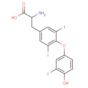 CAS No:6893-02-3 (2S)-2-amino-3-[4-(4-hydroxy-3-iodophenoxy)-3,5-diiodophenyl]propanoic<br />acid