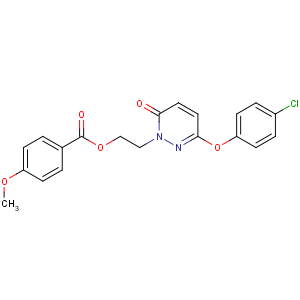 CAS No:69025-07-6 Benzoic acid,4-methoxy-, 2-[3-(4-chlorophenoxy)-6-oxo-1(6H)-pyridazinyl]ethyl ester