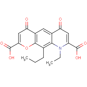 CAS No:69049-73-6 9-ethyl-4,6-dioxo-10-propylpyrano[3,2-g]quinoline-2,8-dicarboxylic acid
