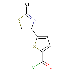 CAS No:690631-93-7 5-(2-methyl-1,3-thiazol-4-yl)thiophene-2-carbonyl chloride