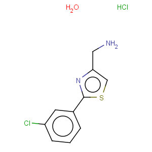 CAS No:690632-12-3 4-Thiazolemethanamine,2-(3-chlorophenyl)-, hydrochloride, hydrate (1:1:1)