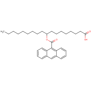 CAS No:69243-44-3 9-Anthracenecarboxylicacid, 1-(7-carboxyheptyl)decyl ester