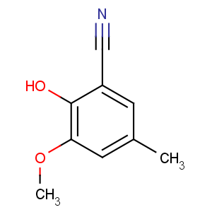 CAS No:6948-31-8 Benzonitrile,2-hydroxy-3-methoxy-5-methyl-