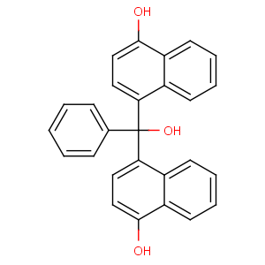 CAS No:6948-88-5 4-[hydroxy-(4-hydroxynaphthalen-1-yl)-phenylmethyl]naphthalen-1-ol