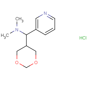 CAS No:69494-04-8 3-Pyridinemethanamine, a-1,3-dioxan-5-yl-N,N-dimethyl-,monohydrochloride, (aR)- (9CI)