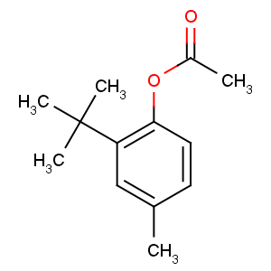 CAS No:6950-09-0 Phenol,2-(1,1-dimethylethyl)-4-methyl-, 1-acetate