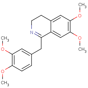 CAS No:6957-27-3 1-[(3,4-dimethoxyphenyl)methyl]-6,7-dimethoxy-3,4-dihydroisoquinoline