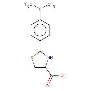 CAS No:69578-21-8 4-Thiazolidinecarboxylicacid, 2-[4-(dimethylamino)phenyl]-, trans- (9CI)