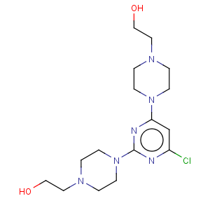 CAS No:6961-30-4 1-Piperazineethanol,4,4'-(6-chloro-2,4-pyrimidinediyl)di-, dihydrochloride (8CI)