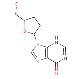 CAS No:69655-05-6 9-[(2R,5S)-5-(hydroxymethyl)oxolan-2-yl]-3H-purin-6-one