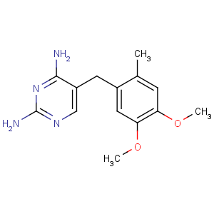 CAS No:6981-18-6 5-[(4,5-dimethoxy-2-methylphenyl)methyl]pyrimidine-2,4-diamine