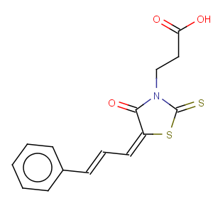 CAS No:7025-17-4 3-[4-oxo-5-(3-phenyl-allylidene)-2-thioxo-thiazolidin-3-yl]-propionic acid