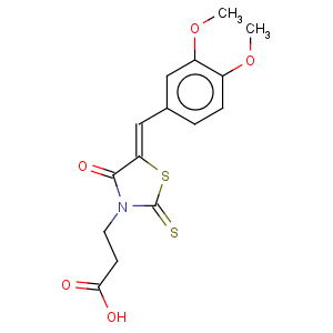 CAS No:7025-25-4 3-[(5Z)-5-(3,4-dimethoxybenzylidene)-4-oxo-2-thioxo-1,3-thiazolidin-3-yl]propanoic acid