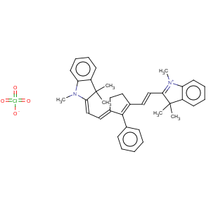 CAS No:70446-30-9 2-[2-[3-[(1,3-Dihydro-1,3,3-trimethyl-2H-indol-2-ylidene)ethylidene]-2-phenyl-1-cyclopenten-1-yl]ethenyl]-1,3,3-trimethyl-3H-indolium perchlorate