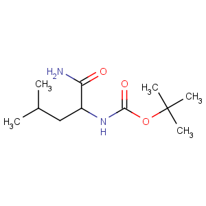 CAS No:70533-96-9 tert-butyl N-[(2S)-1-amino-4-methyl-1-oxopentan-2-yl]carbamate