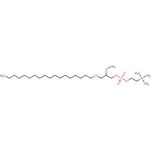 CAS No:70641-51-9 (2-methoxy-3-octadecoxypropyl) 2-(trimethylazaniumyl)ethyl phosphate