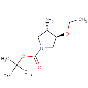 CAS No:708273-40-9 tert-butyl (3S,4S)-3-amino-4-ethoxy-pyrrolidine-1-carboxylate