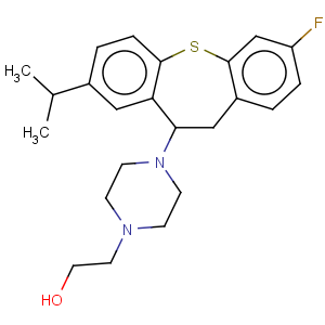 CAS No:70931-18-9 1-Piperazineethanol,4-[3-fluoro-10,11-dihydro-8-(1-methylethyl)dibenzo[b,f]thiepin-10-yl]-