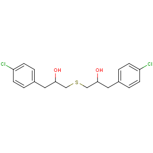 CAS No:71501-40-1 1-(4-chlorophenyl)-3-[3-(4-chlorophenyl)-2-hydroxypropyl]sulfanylpropan-<br />2-ol