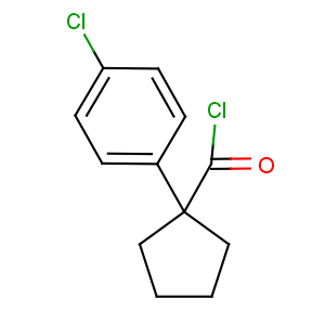 CAS No:71501-44-5 1-(4-chlorophenyl)cyclopentane-1-carbonyl chloride