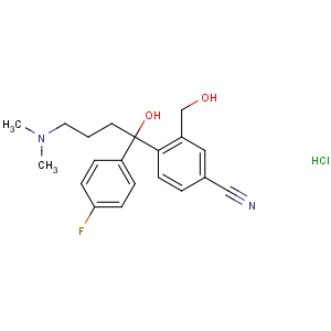 CAS No:717133-25-0 4-[4-(dimethylamino)-1-(4-fluorophenyl)-1-hydroxybutyl]-3-<br />(hydroxymethyl)benzonitrile