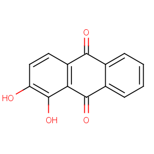 CAS No:72-48-0 1,2-dihydroxyanthracene-9,10-dione