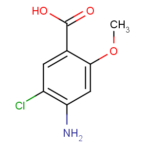 CAS No:7206-70-4 4-amino-5-chloro-2-methoxybenzoic acid