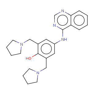 CAS No:72063-47-9 Phenol,2,6-bis(1-pyrrolidinylmethyl)-4-(4-quinazolinylamino)-