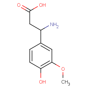 CAS No:72076-93-8 3-amino-3-(4-hydroxy-3-methoxyphenyl)propanoic acid