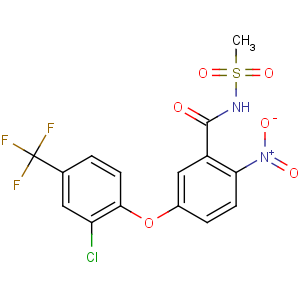 CAS No:72178-02-0 5-[2-chloro-4-(trifluoromethyl)phenoxy]-N-methylsulfonyl-2-<br />nitrobenzamide