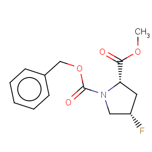 CAS No:72180-14-4 1,2-Pyrrolidinedicarboxylicacid, 4-fluoro-, 2-methyl 1-(phenylmethyl) ester, (2S,4S)-