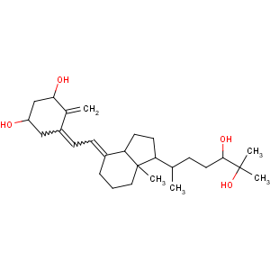 CAS No:72203-93-1 (1R,3S,5Z)-5-[(2E)-2-[(1R,3aS,7aR)-1-[(2R)-5,<br />6-dihydroxy-6-methylheptan-2-yl]-7a-methyl-2,3,3a,5,6,<br />7-hexahydro-1H-inden-4-ylidene]ethylidene]-4-methylidenecyclohexane-1,<br />3-diol