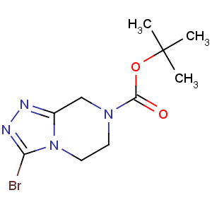 CAS No:723286-80-4 tert-butyl<br />3-bromo-6,8-dihydro-5H-[1,2,4]triazolo[4,3-a]pyrazine-7-carboxylate