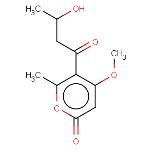 CAS No:72674-29-4 2H-Pyran-2-one,5-(3-hydroxy-1-oxobutyl)-4-methoxy-6-methyl-, (+)-