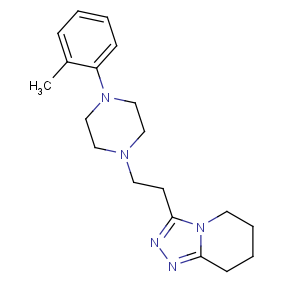 CAS No:72822-12-9 3-[2-[4-(2-methylphenyl)piperazin-1-yl]ethyl]-5,6,7,8-tetrahydro-[1,2,<br />4]triazolo[4,3-a]pyridine