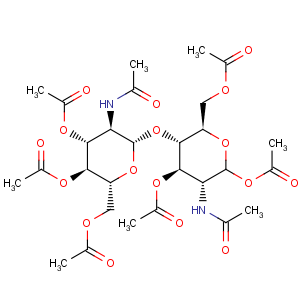 CAS No:7284-18-6 a-D-Glucopyranose,2-(acetylamino)-2-deoxy-4-O-[3,4,6-tri-O-acetyl-2-(acetylamino)-2-deoxy-b-D-glucopyranosyl]-,1,3,6-triacetate