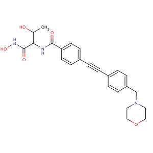 CAS No:728865-23-4 N-[(2S,<br />3R)-3-hydroxy-1-(hydroxyamino)-1-oxobutan-2-yl]-4-[2-[4-(morpholin-4-<br />ylmethyl)phenyl]ethynyl]benzamide