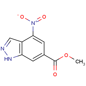 CAS No:72922-61-3 methyl 4-nitro-1H-indazole-6-carboxylate