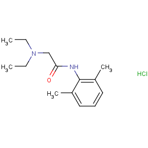 CAS No:73-78-9 2-(diethylamino)-N-(2,6-dimethylphenyl)acetamide