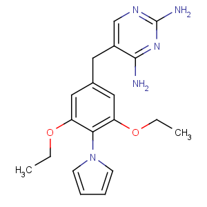 CAS No:73090-70-7 5-[(3,5-diethoxy-4-pyrrol-1-ylphenyl)methyl]pyrimidine-2,4-diamine