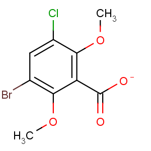 CAS No:73219-92-8 3-bromo-5-chloro-2,6-dimethoxybenzoate
