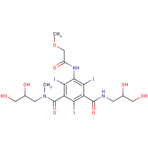 CAS No:73334-07-3 1-N,3-N-bis(2,3-dihydroxypropyl)-2,4,<br />6-triiodo-5-[(2-methoxyacetyl)amino]-3-N-methylbenzene-1,3-dicarboxamide