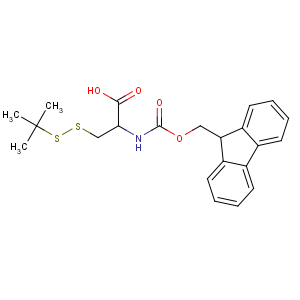 CAS No:73724-43-3 (2R)-3-(tert-butyldisulfanyl)-2-(9H-fluoren-9-ylmethoxycarbonylamino)<br />propanoic acid