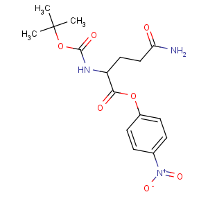 CAS No:74086-23-0 (4-nitrophenyl)<br />(2R)-5-amino-2-[(2-methylpropan-2-yl)oxycarbonylamino]-5-oxopentanoate
