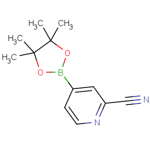 CAS No:741709-62-6 4-(4,4,5,5-tetramethyl-1,3,2-dioxaborolan-2-yl)pyridine-2-carbonitrile
