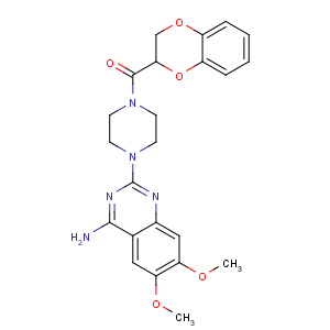 CAS No:74191-85-8 [4-(4-amino-6,7-dimethoxyquinazolin-2-yl)piperazin-1-yl]-(2,3-dihydro-1,<br />4-benzodioxin-3-yl)methanone