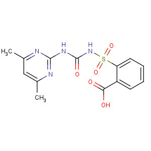 CAS No:74223-56-6 2-[(4,6-dimethylpyrimidin-2-yl)carbamoylsulfamoyl]benzoic acid