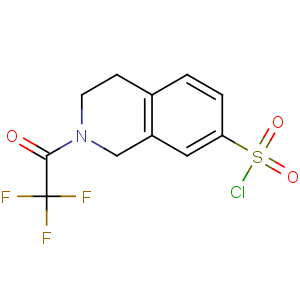 CAS No:74291-57-9 2-(2,2,2-trifluoroacetyl)-3,4-dihydro-1H-isoquinoline-7-sulfonyl<br />chloride